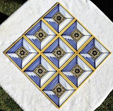 9 x Azulejos Vintage Portugueses Pintados à Mão 15 cm X 15 cm Estado Imaculado comprar usado  Enviando para Brazil