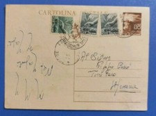 1946 intero postale usato  Solopaca