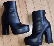 Plateau stiefeletten leder gebraucht kaufen  Saarbrücken