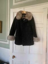 Fur coat black for sale  LONDON