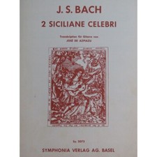 Bach J. S.2 Siciliane para guitarra 1959, usado comprar usado  Enviando para Brazil