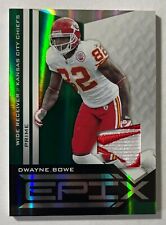 2010 Panini Epix Dwayne Bowe Prime Esmeralda Logotipo da Marca Reebok Jogo Patch Usado 2/3 comprar usado  Enviando para Brazil