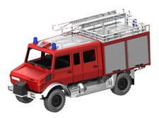 Usado, Mickon 10001 - MB Unimog U1300 LF 8 Feuerwehr Schlingmann - BAUSATZ - 1:87 H0 comprar usado  Enviando para Brazil