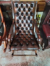 Brown chesterfield rocking for sale  PRESTON