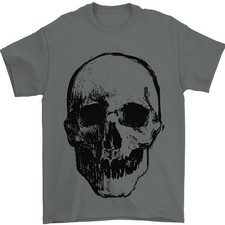 Umano teschio shirt usato  Spedire a Italy