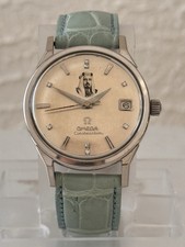 Omega Constellation ouro branco sólido 18K Sheikh Isa bin Salman retrato 168005/6 comprar usado  Enviando para Brazil