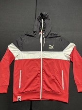 Jaqueta Puma Track Masculina Tamanho XL Zíper Completo com Capuz Preta Vermelha Branca comprar usado  Enviando para Brazil