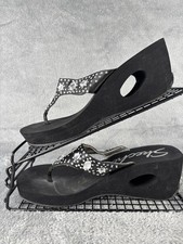 Skechers wedge sandals for sale  BRAINTREE
