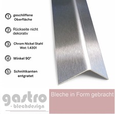 Edelstahlwinkel v2a kantenschu gebraucht kaufen  Erkelenz