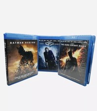 Dark Knight Trilogy Blu-ray Batman Begins Rises Heath Ledger Joker Bane Nolan comprar usado  Enviando para Brazil