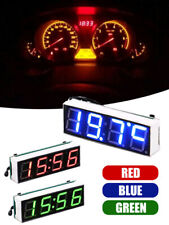 Mini termômetro de relógio digital para carro voltímetro display LED 3 em 1 temporizador digital*1 comprar usado  Enviando para Brazil