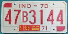 Placa de licença 1970-1 Indiana placa de óleo gás, usado comprar usado  Enviando para Brazil