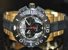 Invicta relógio suíço reserva masculino cronógrafo mostrador preto dois tons aço 6314 comprar usado  Enviando para Brazil