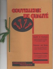 Catalogue coutellerie qualite d'occasion  Lurcy-Lévis