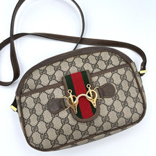 Bolsa de ombro vintage Gucci GG Supreme Sherry Line tiracolo marrom autêntica 0038 comprar usado  Enviando para Brazil