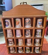 Assorted thimbles wooden for sale  HIGH WYCOMBE