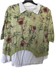 Ladies green floral for sale  EAST MOLESEY