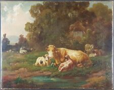 Ancien tableau vaches d'occasion  Versailles