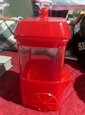 Carrinho de pipoca de vidro alvo frasco de doces vermelho 9,5" de altura boticário Bullseye comprar usado  Enviando para Brazil