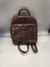 Mochila pequena Jack Georges Voyager #7835 | Couro de búfalo marrom manchado à mão comprar usado  Enviando para Brazil