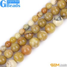 Pedra de opala amarela natural chakras semipreciosos contas redondas fabricação de joias 15" comprar usado  Enviando para Brazil