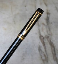Usado, WATERMAN MAN roller pen- black resin 18 k gold plated finish comprar usado  Enviando para Brazil