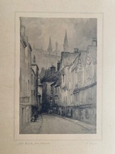 1910 antique etching for sale  MARLOW