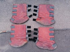 Transportgamaschen leder 4er gebraucht kaufen  Winterlingen