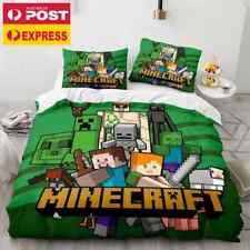 Conjunto de fronhas de edredom para decoração de sala de jogos Minecraft Steve & Alex P D Q K comprar usado  Enviando para Brazil
