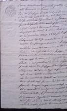 Manoscritto atto notarile usato  Urbino