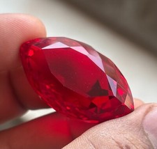 Używany, Certyfikowany naturalny 70 punktów Krwawy czerwony rubin Markiza Cięcie Luźny kamień szlachetny DUŻY ROZMIAR na sprzedaż  Wysyłka do Poland