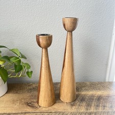 wood candle holders for sale  Ontario
