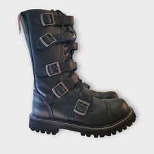 Usado, Botas ANGRY ITCH 14 furos 5 fivelas couro combate ranger NOVAS masculinas tamanho UE 42 EUA 9 comprar usado  Enviando para Brazil