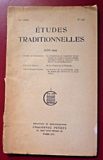 études traditionnelles juin d'occasion études traditionnelles juin d'occasion  Dammarie