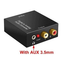 Convertidor de Audio Digital a Analógico (óptico, coaxial a RCA, conector 3.5mm), usado comprar usado  Enviando para Brazil