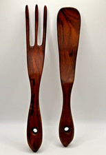 Wooden salad serving for sale  Stamford