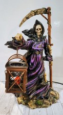 Abajur de mesa The Grim Reaper Death rosto de caveira 17" altura qualidade resina fundida a frio.. comprar usado Abajur de mesa The Grim Reaper Death rosto de caveira 17" altura qualidade resina fundida a frio.. comprar usado  Enviando para Brazil