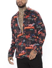 Camisa social masculina Fashion Nova Graphic ~Tamanho G~ comprar usado  Enviando para Brazil