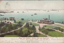 Usado, Battery Park and Aquarium New York Harbor Brooklyn N.Y. Sta. Cartão postal E 1906 comprar usado  Enviando para Brazil