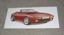 Tvr 400se brochure for sale  FAREHAM