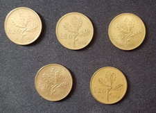 n 5 monete 20 lire usato n 5 monete 20 lire usato Canzo