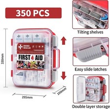 Kit de primeros auxilios para 100 personas | 350 piezas | 2º de fábrica | #0689 segunda mano  Embacar hacia Mexico