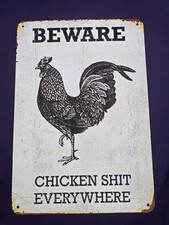 Attenzione pollo insegna usato  Spedire a Italy