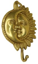 Gancho para cabide de parede Lord Sun Moon esculpido estilo vitoriano feito à mão toalha de bronze comprar usado  Enviando para Brazil