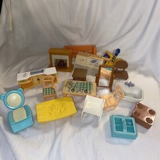 Conjunto de móveis azuis para sala de jantar e armário de micro-ondas Calico Critters PACOTE comprar usado  Enviando para Brazil