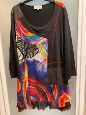 Robe tunique multicolore d'occasion  Beauval