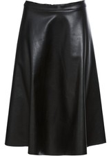 Lederimitat rock schwarz gebraucht kaufen  Deutschland