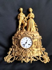 Pendule romantique bronze d'occasion  Luçon