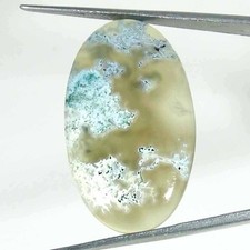 31.50Cts Verde Naturale Muschio Agata Ovale Cabochon Loose Gemma 21x37x5mm na sprzedaż  Wysyłka do Poland