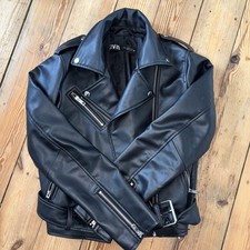 Leather zara jacket for sale  PONTEFRACT